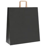 Paper Bags 250 pcs with Handles Black 45x17x48 cm 4101877