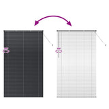 Venetian Blinds Height Adjustable Black 220 x 130 cm Aluminium 42006178