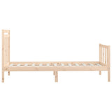 Bed Frame without Mattress Solid Wood Pine 90x200 cm 3107013