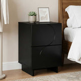 Bedside Cabinet Black 33.5 x 34.5 x 50 cm Engineered Wood 8011389