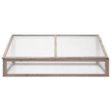 Greenhouse Grey 110x56x39 cm Fir Wood 362647