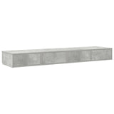 ZNTS Bed Drawers in Concrete Grey, 140x36.5x16.5 cm, Made of Engineered Wood 866950
