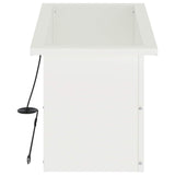 Garden Planter with LED White 30 x 60 x 30 cm Steel 8008086