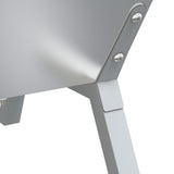 BBQ Tray Silver 118x42x30.5 cm Stainless Steel 319969