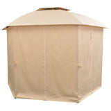 Garden Marquee Pavilion Tent with Curtains Hexagonal 360x265 cm 43166