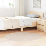 Anti-slip Shaggy Rug Cream 120 x 120 cm PP 4019788