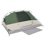 ZNTS Camping Tent Dome 4-Person Green Waterproof 94727