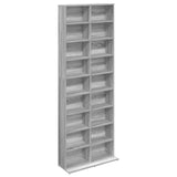 CD Cabinet Grey Sonoma 65 x 23.5 x 175 cm Engineered Wood 8012663