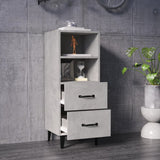 Sideboard Concrete Grey 34.5x34x90 cm Engineered Wood 812370