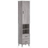 Highboard Grey Sonoma 34.5x34x180 cm Engineered Wood 3198935