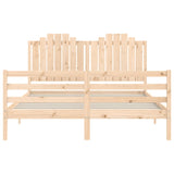 Bed Frame without Mattress 160x200 cm Solid Wood 3194191