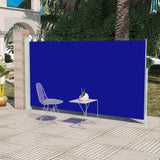 Patio Retractable Side Awning 160x300 cm Blue 317882