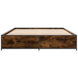 Bed Frame without Mattress Smoked Oak 120x200 cm 3279849