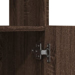 Highboard Brown Oak 63x33x180 cm Engineered Wood 3309606