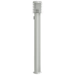 Outdoor Floor Lamp with Outlet Silver 110cm Stainless Steel 4006375