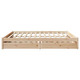 Bed Frame without Mattress 180x200 cm Super King Solid Wood Pine 3301668
