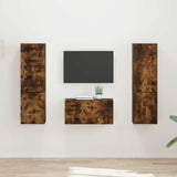 TV Cabinet Set 5 pcs Smoked Oak Engineered Wood 3409101