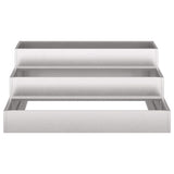 Garden Planter Silver 90 x 90 x 35 cm Stainless Steel 865838