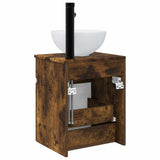 Wall-mounted Sink Vanity Smoked Oak 39 x 41 x 64.5 cm 890557