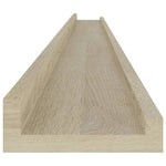 Wall Shelves 4 pcs Sonoma Oak 115x9x3 cm 326688