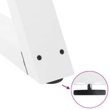 Dining Table Legs 2 pcs White 80x cm Steel 4012729