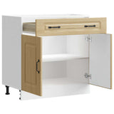 Kitchen Base Cabinet Kalmar Sonoma Oak Engineered Wood 853500