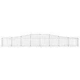 Arched Gabion Baskets 8 pcs 400x30x40/60 cm Galvanised Iron 3145793