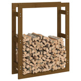 Firewood Rack Honey Brown 80x25x100 cm Solid Wood Pine 822420