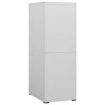 ZNTS Filing Cabinet Light Grey 46x62x133 cm Steel 336279