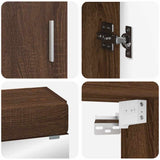 Bathroom Furniture Set TULUM 3 pcs Brown Oak 60 x 34 x 63 cm 3398031