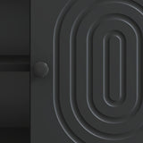 TV Cabinet Black 102 x 34.5 x 50 cm Engineered Wood 894236