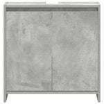 Bathroom Cabinet Concrete Grey 60x33x61 cm Engineered Wood 802646