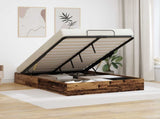Ottoman Bed Frame Old Wood 193 x 120 x 25 cm Engineered Wood 3409291