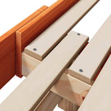 Bed Frame with Headboard Wax Brown 80 x 200 cm Engineered Wood 877205