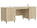 Desk with Shelf Sonoma Oak 142.5 x 50 x 75 cm Engineered Wood 3414587
