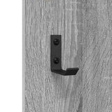 Wall-Mounted Coat Rack with Mirror Grey Sonoma 96 x 1.5 x 90 cm 874536
