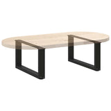 Coffee Table Legs U-Shaped 2 pcs Black 60x cm Steel 4013140