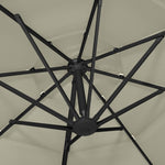 4-Tier Garden Parasol with Aluminium Pole Sand 3x3 m 313828