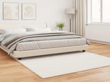 Anti-Slip Faux Rabbit Fur Rug OLITE Cream 160 x 160 cm 42021664