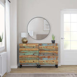 Sideboard Set of 2 Multicolour Blue, Green, Orange 3143637