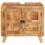 Bathroom Cabinet Brown Solid Mango wood and Engineered wood 4104563