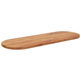 Table Top 110x40x2.5 cm Oval Solid Wood Acacia 370085