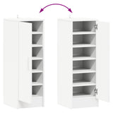 Shoe Cabinet White 32x35x92 cm Engineered Wood 808972