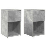 Bed Cabinet 2 pcs Concrete Grey 29 x 31.5 x 49 cm 8001104