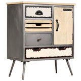 Sideboard Solid Mango Wood and Steel 65x33x76 cm 246283