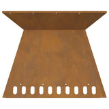 Fire Pit Brown 60 x 60 x 50 cm Weathering Steel 858925
