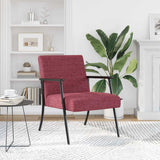 Armchair Wine Red 59 x 75 x 78 cm Fabric 42017673