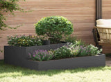 Garden Planter Black 100 x 100 x 50 cm Cold-rolled Steel 873585