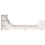 Bed Frame without Mattress White 100x200 cm Solid Wood Pine 3323783