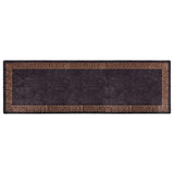 Rug Washable 80x300 cm Black and Gold 337929